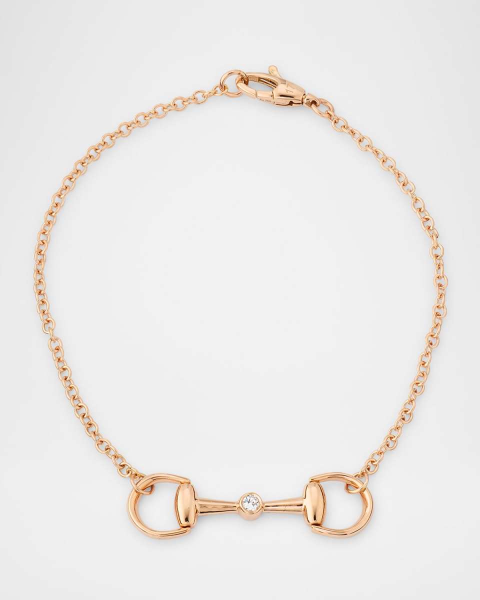 Small Horsebit Diamond Bracelet